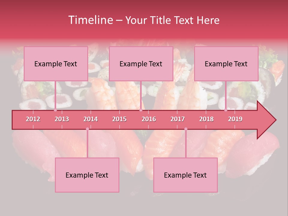 Oriental Culture Salmon PowerPoint Template