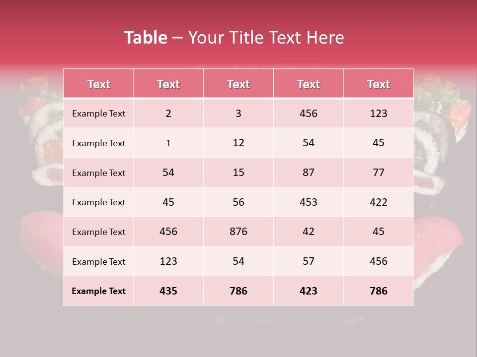 Oriental Culture Salmon PowerPoint Template