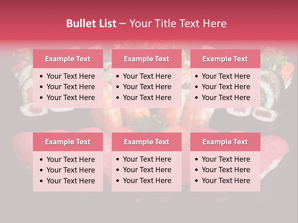 Oriental Culture Salmon PowerPoint Template