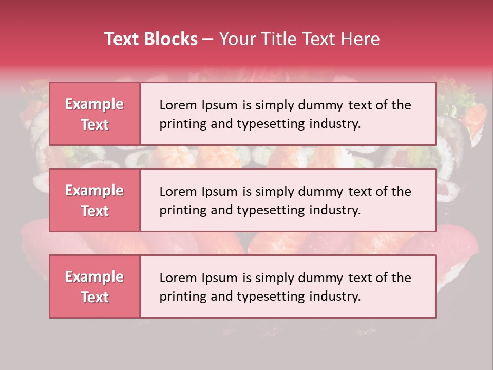 Oriental Culture Salmon PowerPoint Template