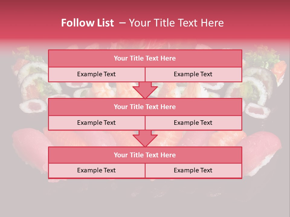 Oriental Culture Salmon PowerPoint Template