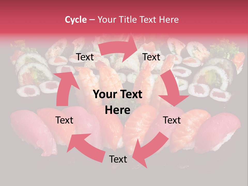 Oriental Culture Salmon PowerPoint Template