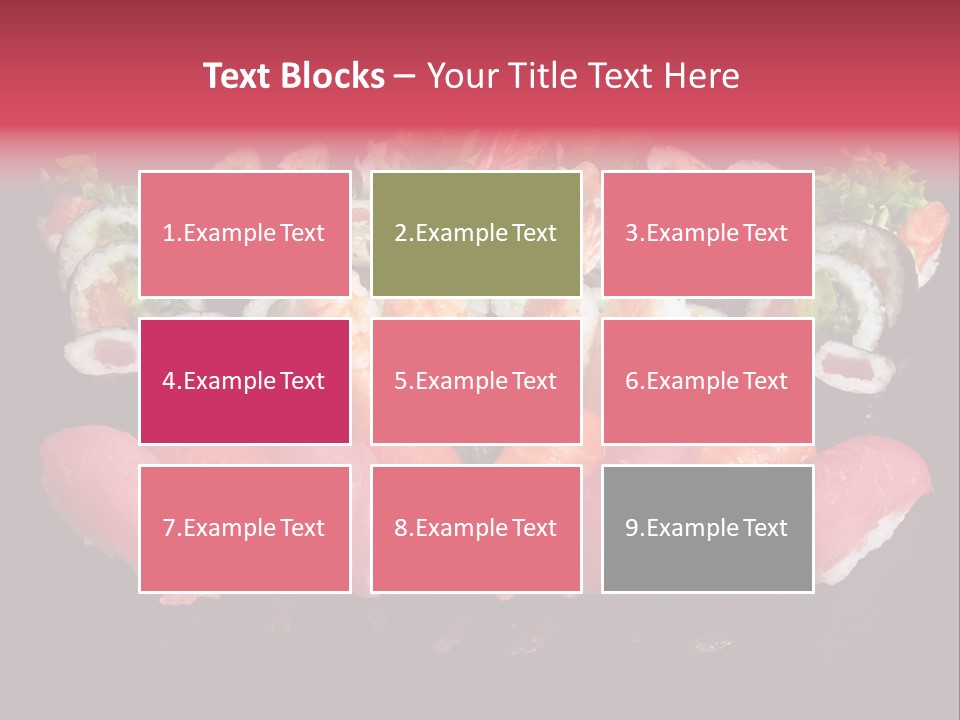 Oriental Culture Salmon PowerPoint Template