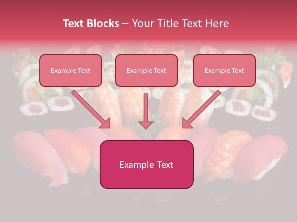Oriental Culture Salmon PowerPoint Template