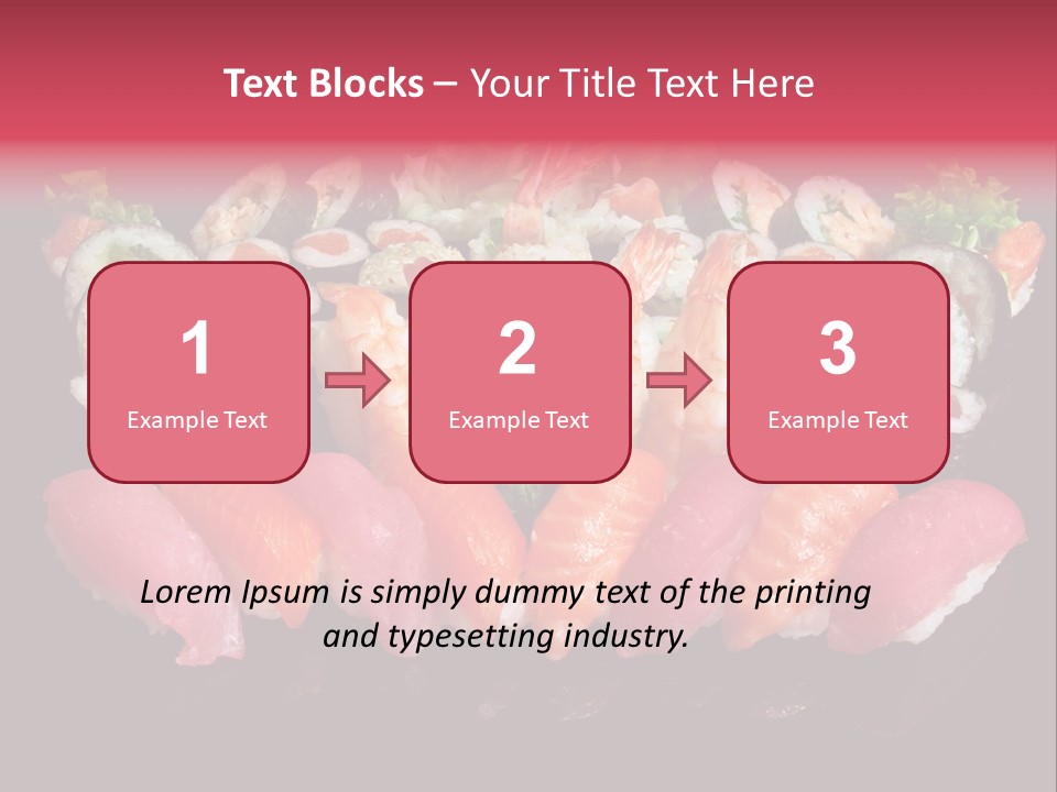 Oriental Culture Salmon PowerPoint Template