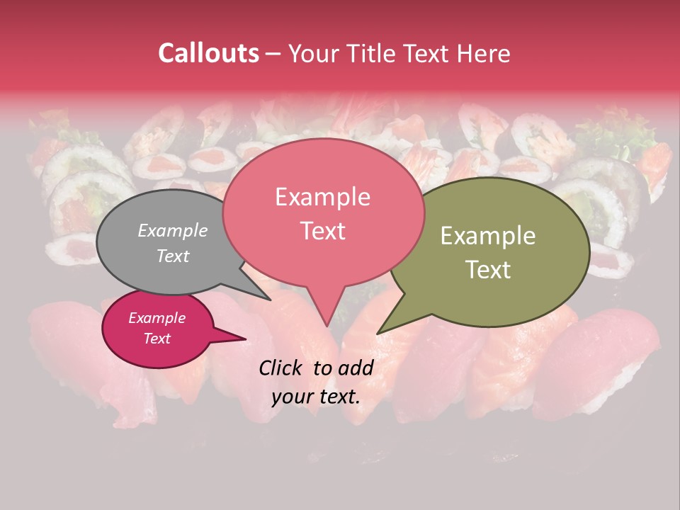 Oriental Culture Salmon PowerPoint Template