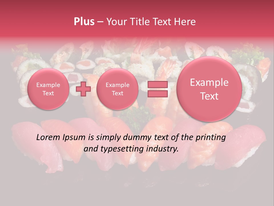 Oriental Culture Salmon PowerPoint Template