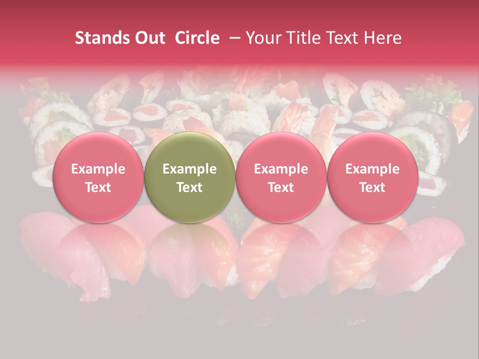 Oriental Culture Salmon PowerPoint Template