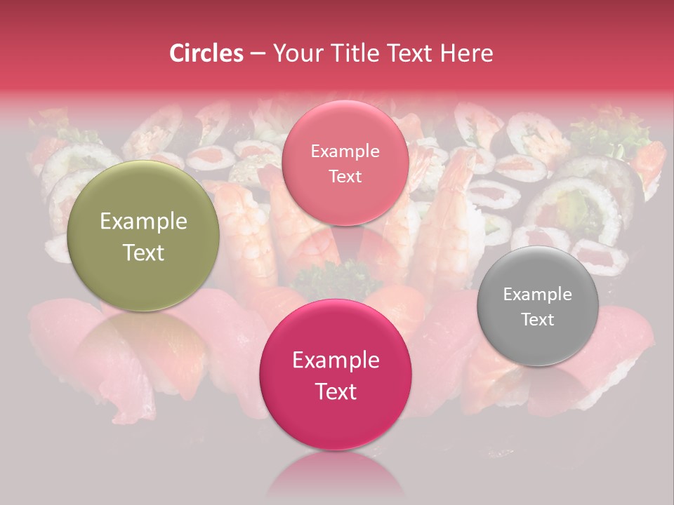 Oriental Culture Salmon PowerPoint Template
