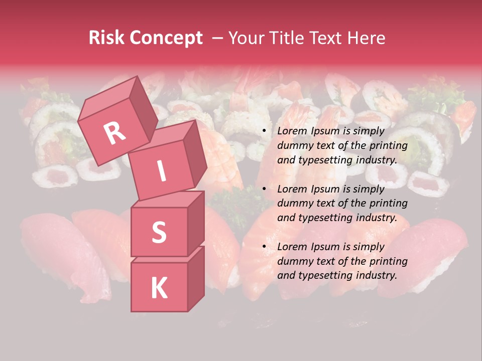 Oriental Culture Salmon PowerPoint Template