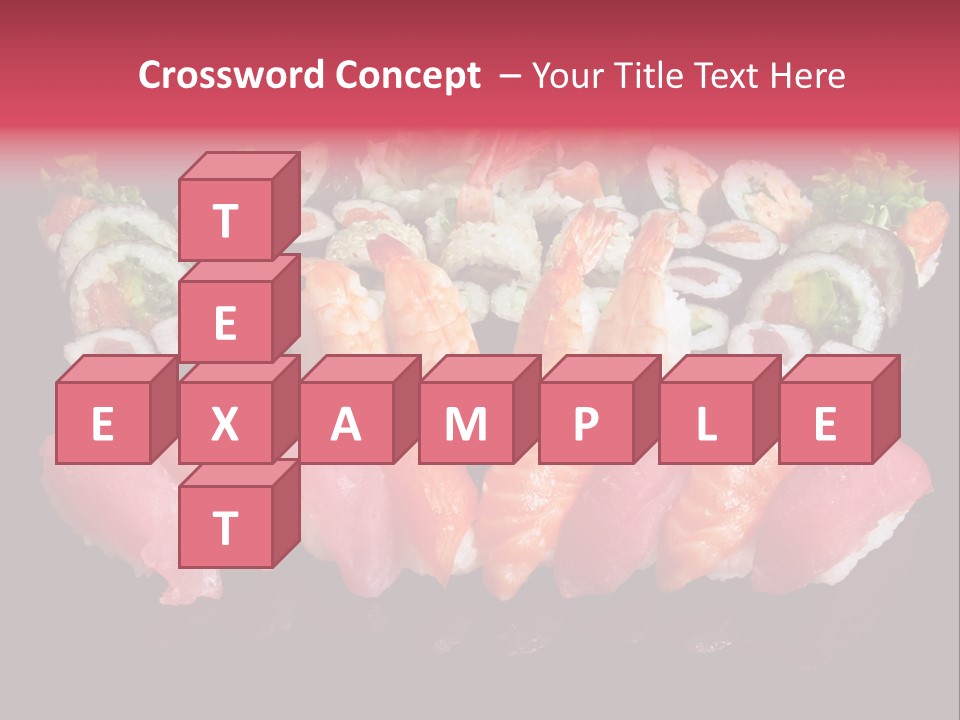 Oriental Culture Salmon PowerPoint Template