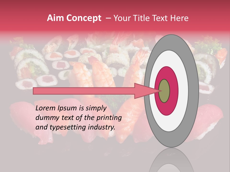 Oriental Culture Salmon PowerPoint Template