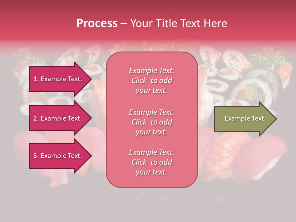 Oriental Culture Salmon PowerPoint Template