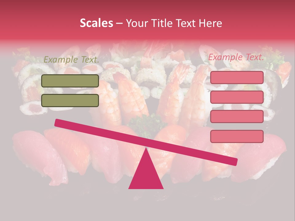 Oriental Culture Salmon PowerPoint Template