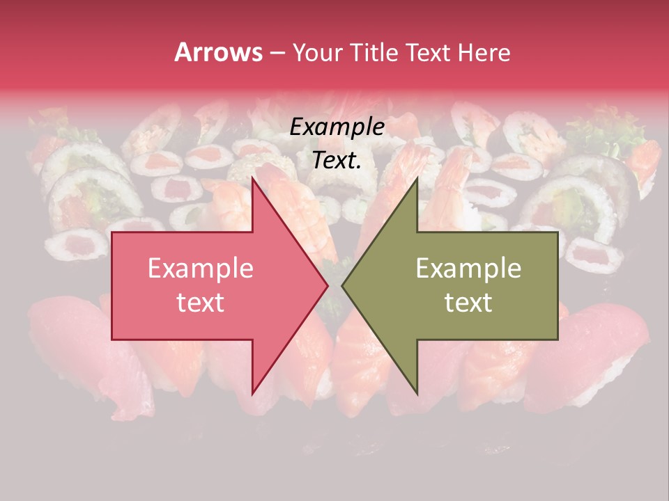 Oriental Culture Salmon PowerPoint Template