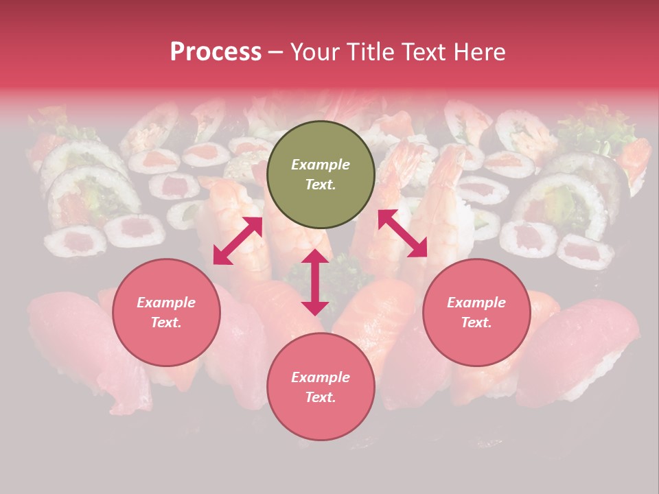 Oriental Culture Salmon PowerPoint Template