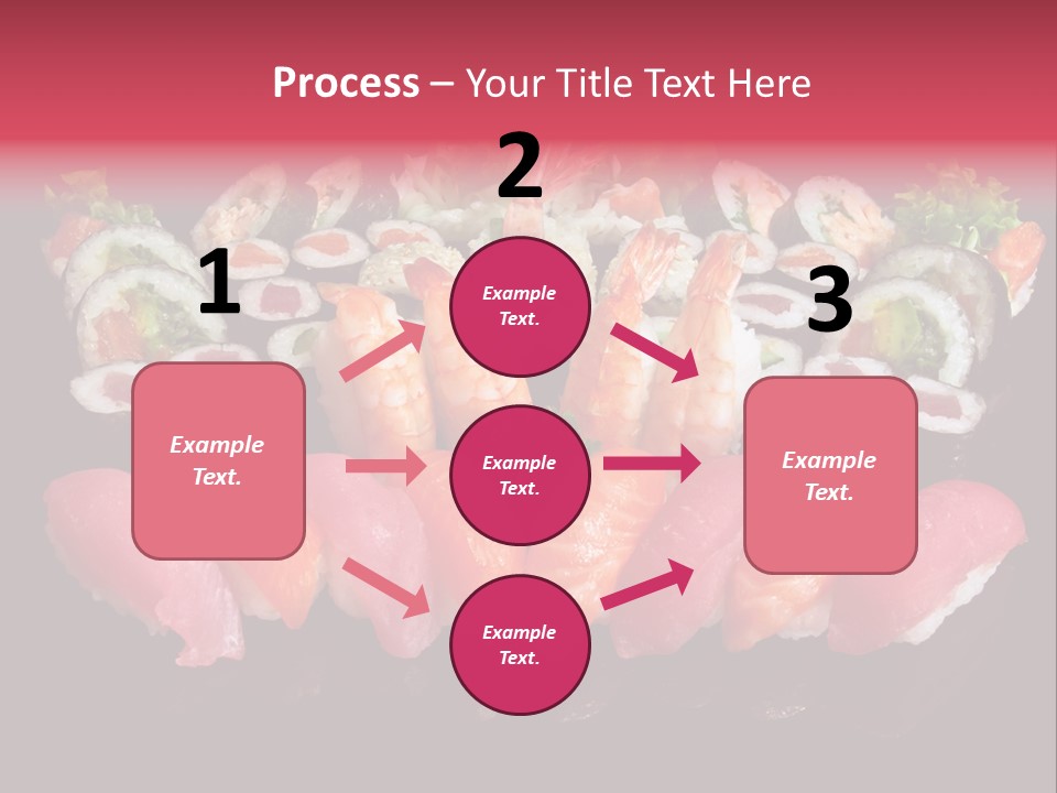 Oriental Culture Salmon PowerPoint Template