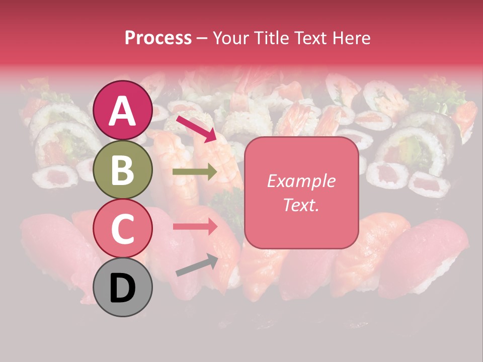 Oriental Culture Salmon PowerPoint Template