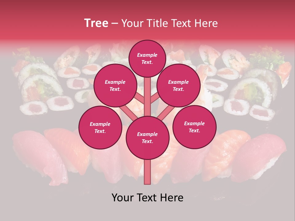 Oriental Culture Salmon PowerPoint Template