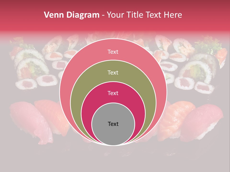 Oriental Culture Salmon PowerPoint Template