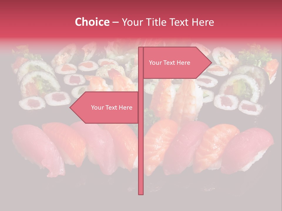 Oriental Culture Salmon PowerPoint Template