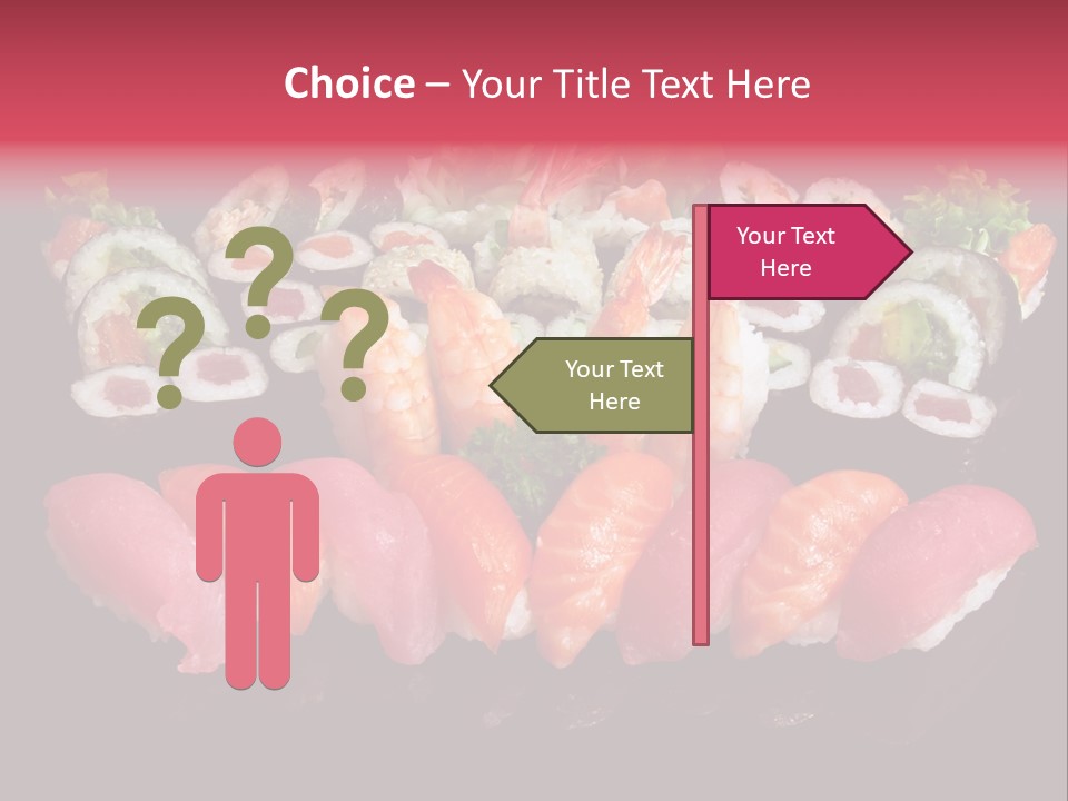 Oriental Culture Salmon PowerPoint Template