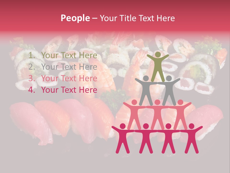 Oriental Culture Salmon PowerPoint Template