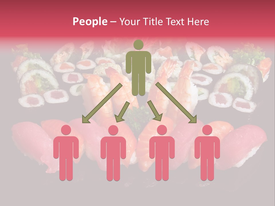 Oriental Culture Salmon PowerPoint Template