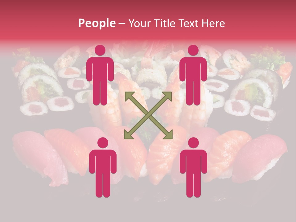 Oriental Culture Salmon PowerPoint Template