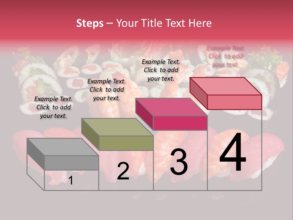 Oriental Culture Salmon PowerPoint Template