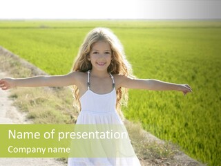 Pretty Curly Beauty PowerPoint Template