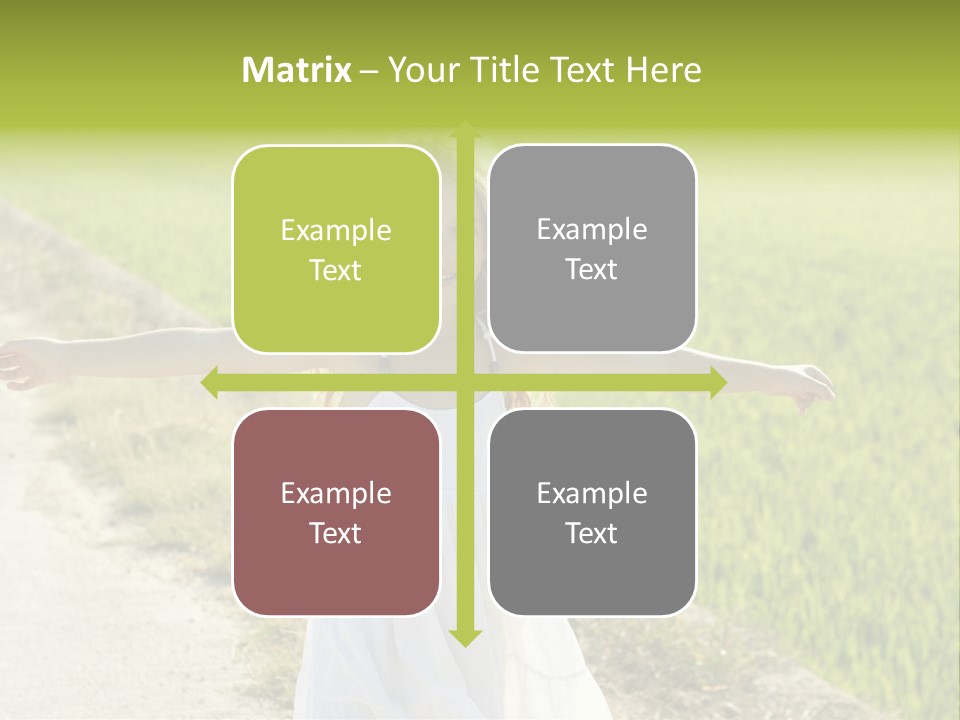 Pretty Curly Beauty PowerPoint Template