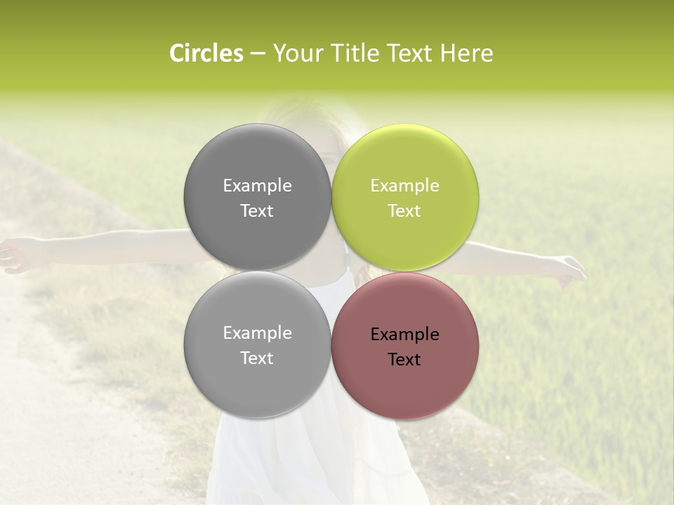 Pretty Curly Beauty PowerPoint Template