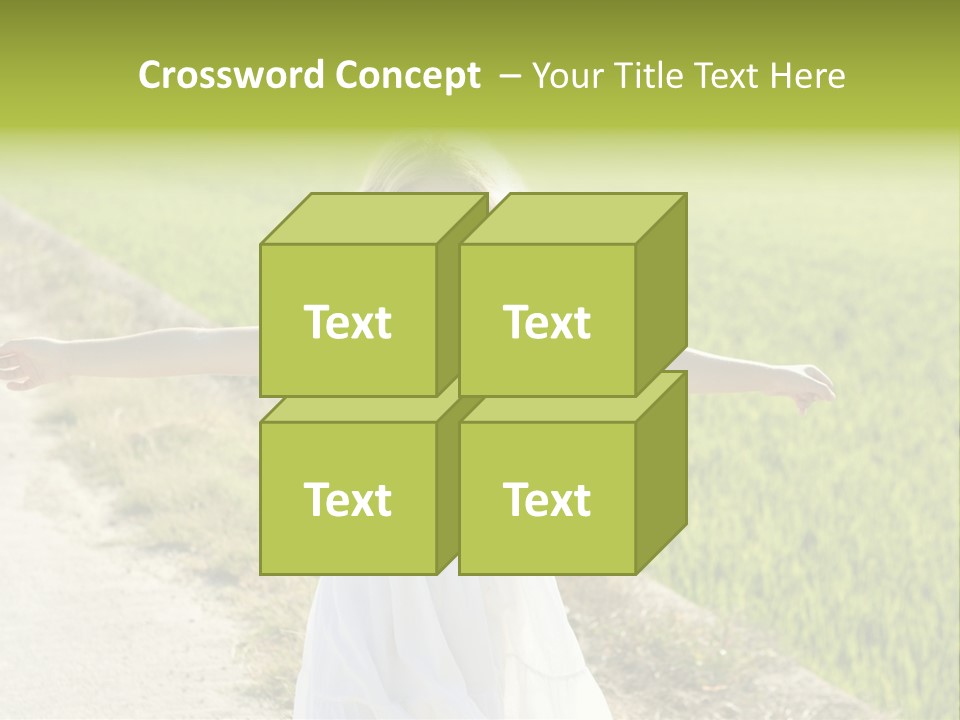 Pretty Curly Beauty PowerPoint Template