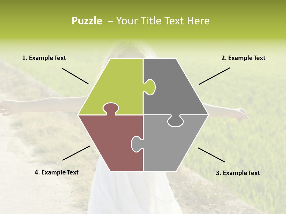 Pretty Curly Beauty PowerPoint Template