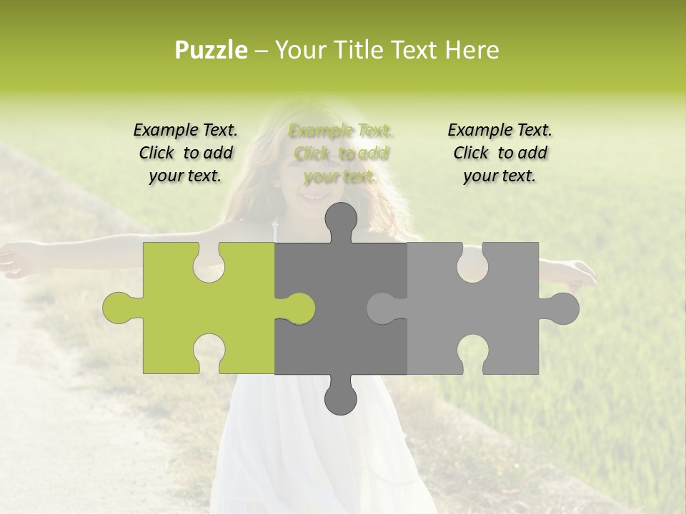 Pretty Curly Beauty PowerPoint Template