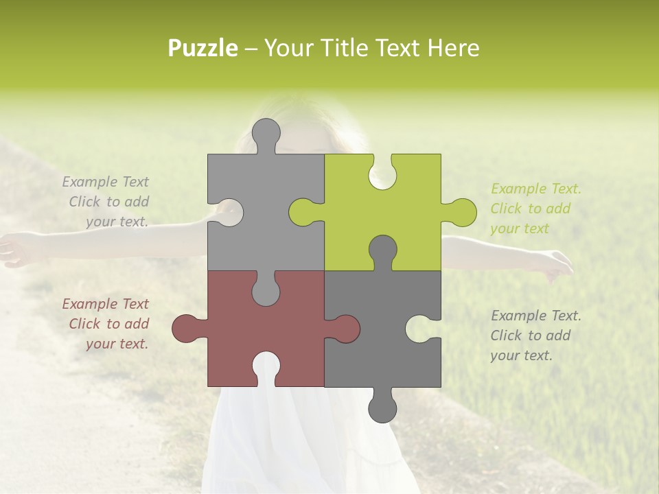 Pretty Curly Beauty PowerPoint Template