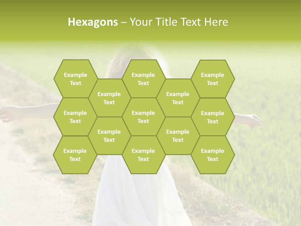 Pretty Curly Beauty PowerPoint Template