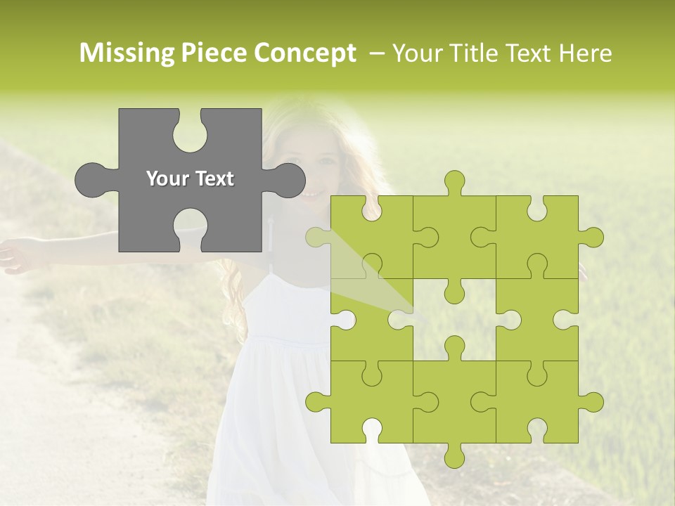 Pretty Curly Beauty PowerPoint Template