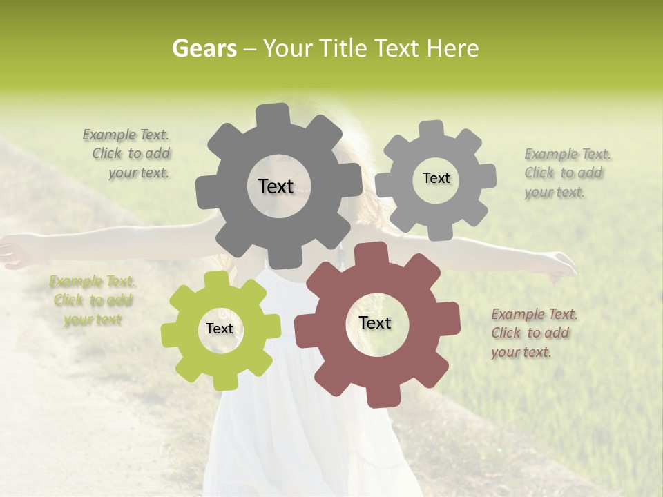 Pretty Curly Beauty PowerPoint Template