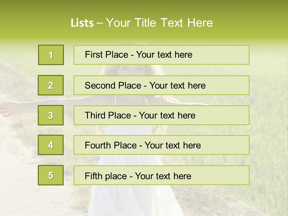 Pretty Curly Beauty PowerPoint Template