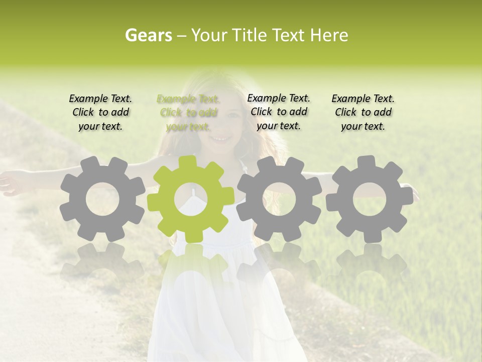 Pretty Curly Beauty PowerPoint Template