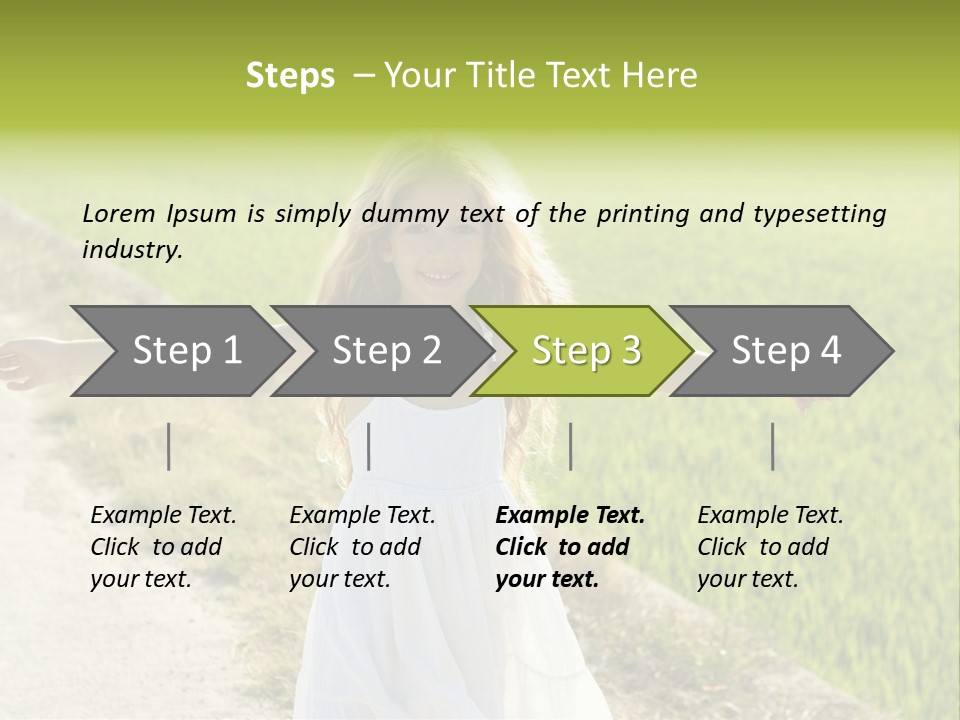 Pretty Curly Beauty PowerPoint Template