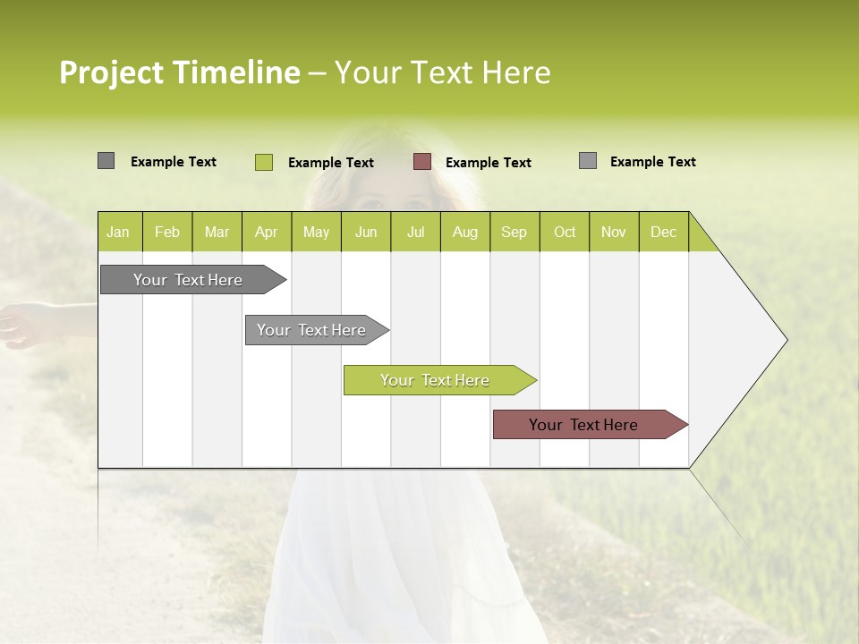 Pretty Curly Beauty PowerPoint Template