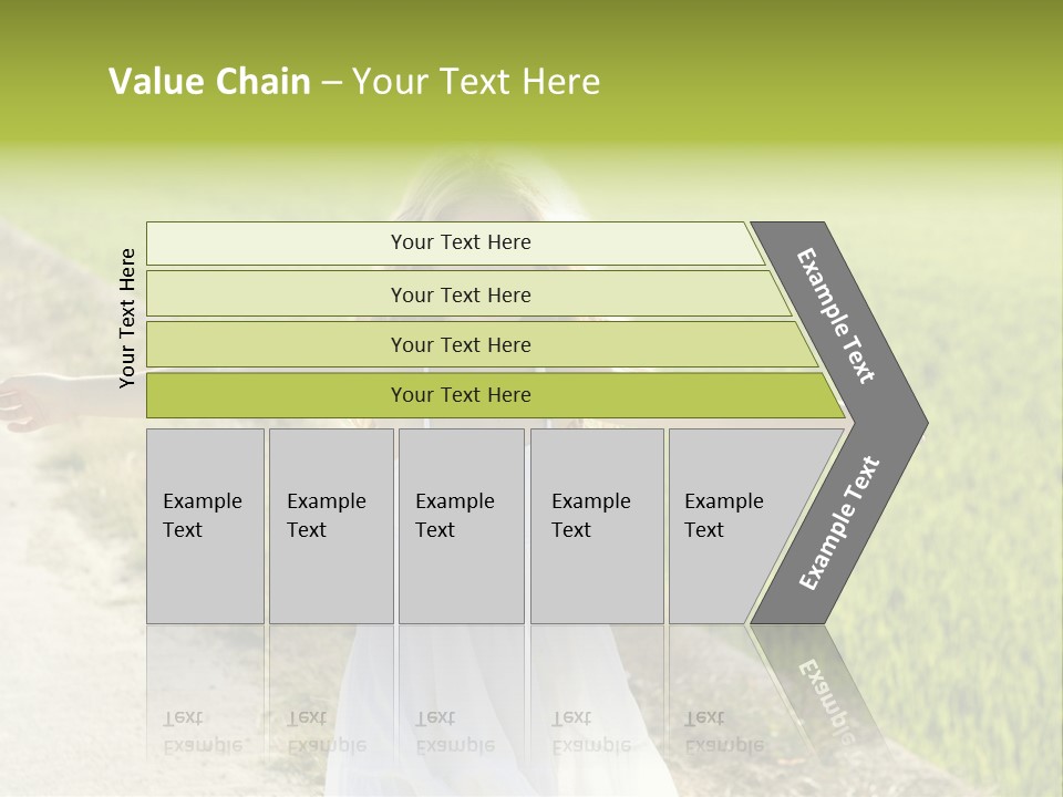 Pretty Curly Beauty PowerPoint Template