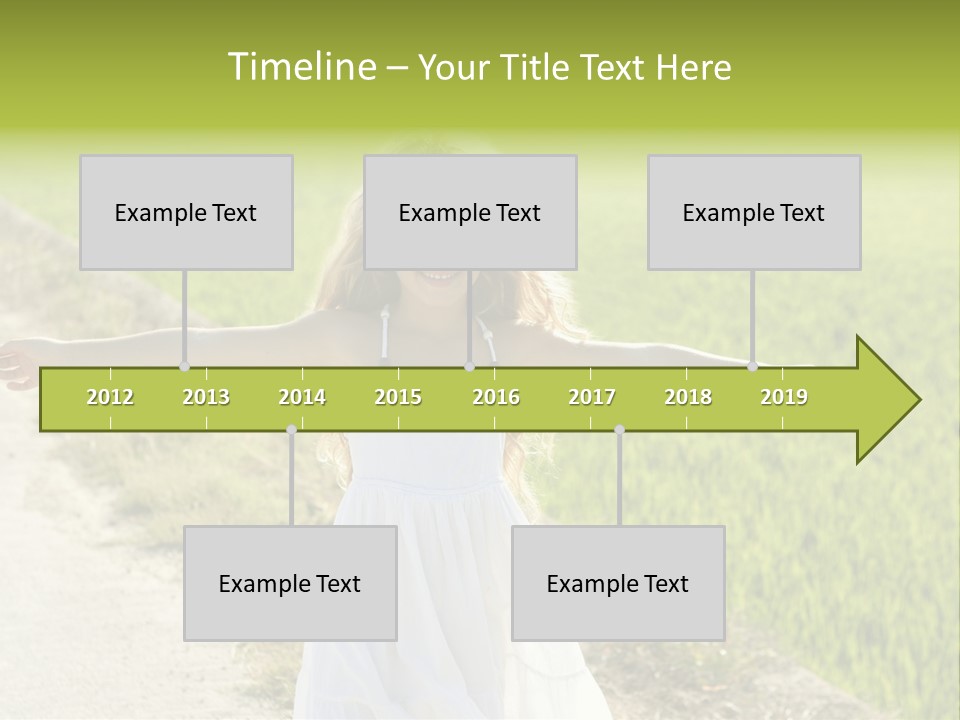 Pretty Curly Beauty PowerPoint Template