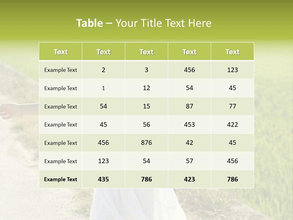 Pretty Curly Beauty PowerPoint Template