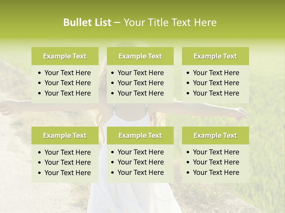 Pretty Curly Beauty PowerPoint Template