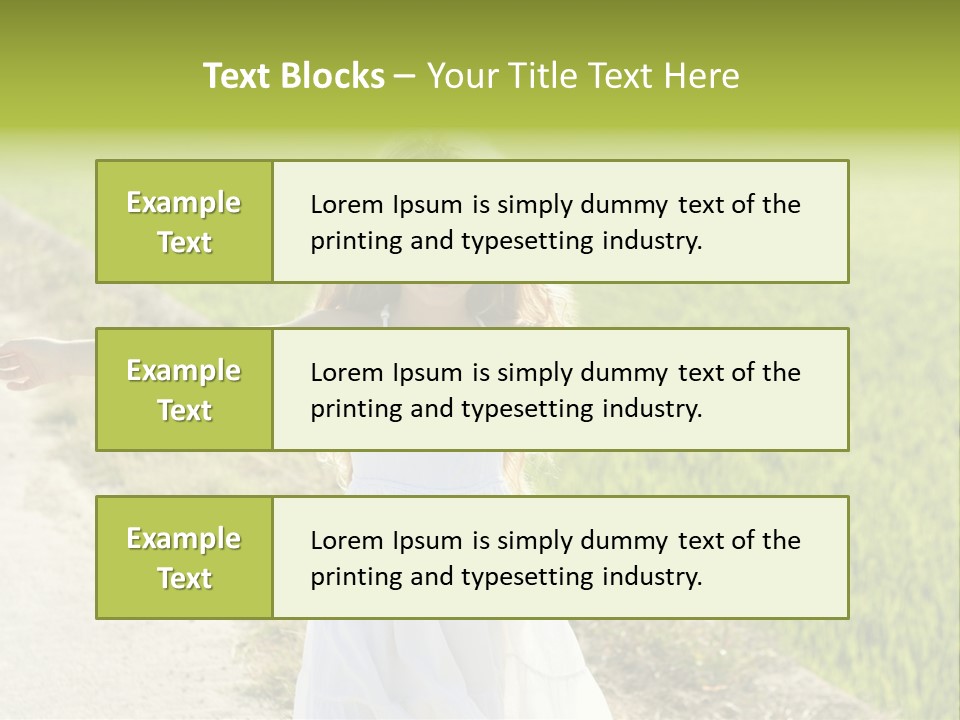 Pretty Curly Beauty PowerPoint Template