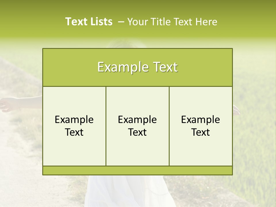 Pretty Curly Beauty PowerPoint Template